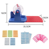 Traditional Chips Professional Set with Bingo Cage for Travel Party Festivals Entertainment Game Kids