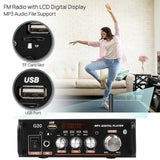 220V 600W Home Amplifiers HiFi Subwoofer Home Theater Sound System Audio Car Amplifiers FM TF AUX MP3 Player Remote Control
