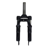 14 Inch Folding Bike Travel Suspension 390x82mm Quick Release Oil Spring Fork Disc Brake Bicycle Parts Black Accessory