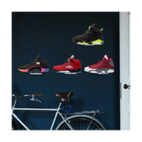9 Pcs Clear Acrylic Floating Shees for Wall Mount,Shoe Shees,Floating Sneaker Display,Show Shelf,Wall Shoe Rack