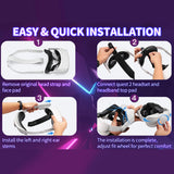 Head Compatible with Oculus 2, Meta Quest 2 Accessories Adjustable Elite Strap Replacement for VR