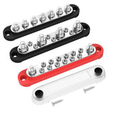 Car Negative Bar 150A Terminal 12V Power Distribution Block M8 Termianl Bus for Automotive Boat