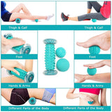 Massage Ball - Foot Pain Therapy Kit - Plantar Fasciitis, Heel Spur, Sore Muscles, Trigger Point - Back, Arm, Neck, Shoulder,Leg