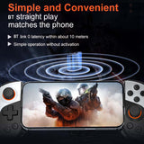 Mobile Gaming Controller Bluetooth-Compatible5.3 Turbo/Back Button/Vibration Cell Phone Gamepad ro Function for Android iOS