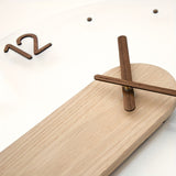 1pc, Luxury Acrylic Wooden Wall Clock - Silent and Punch-Free for Bedroom and Living Room Decor