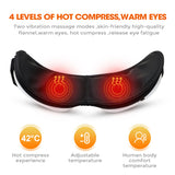 Hot Compress Massager Smart Care Device with Music for Migraines Relax Reduce Eye Strain Dark Circles Improve Sleep