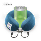 Electric U-shaped multifunctional massage pillow and cervical spine hot compress vibration massager for household car