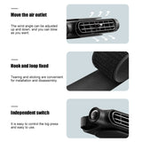1Piece Universal Baceat 5V USB Car Rear Seat Three Adjustable Wind Speeds Coog Fan Auto Accessories