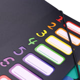 3X Extended Folder,12 Pocket Letters A4 Paper Item Sorter,Plastic File Storage Bag,Iridescent