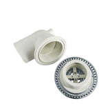 95mm Cover 50mm Plastic Backwater Chromed PVC Massage Bathtub Return Suction Drainer Bathroom Water Drain