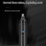 Men's Trimmer Rechargeable Cleaner Electric Nose Hair Shaver