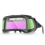 Automatic Dimming Goggles Large View True Color Auto Darkening Protective Glasses for Arc Welding Grinding Cutting