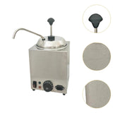 Electric 2.5 - 3L Nacho Warmer with Heated Pump - 800W Kitchen Cheese Dispenser & Butter Machine