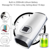 Electric Hand Massage Device - Heat & Air Compression Palm Massager for Beauty. Finger & Wrist Spa Relaxation. Pain Relief Massager