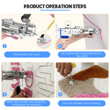 2-in-1 Electric Carpet Tufting Gun - Cut and Loop Pile for Starter Kit