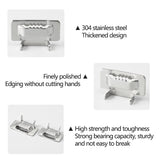 304 Stainless Steel Reel Multi-Purpose Locking Cable Tie Tooth Buckle Connector for Electric Pole Sign Board Pipee