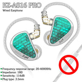 KZ AS Wired Earphone 12 BA Units Tunable Balanced Armature Headphones with Mic HIFI Bass Earbuds Cancelg Sport Headset