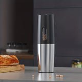1pc, Electric Salt&Pepper Grinder Build In Battery, Rechargeable Automatic Grinding Sets With Gravity Induction, Adjustable