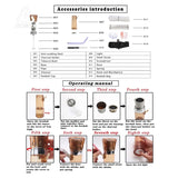 CRUSHER Portable Car LED Hookah Smoking Cup Plastic Grass Pipes For Party Travel кальян Narguile complete Cachimbas Kit
