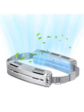 Wearable Waist Belt with PCM Coog Strip - 5000mAh Rechargeable Personal Fan, 3 Speeds, Large Air Volume, Hands-free
