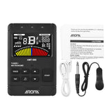 AROMA AMT-600 & Tone Generator 3-in-1 Rechargeable 2.5-inch Color LCD Guitar Tuner Electronic Metronome