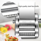 Household Pasta Noodles Maker Stainless Steel Noodle Cutter Electric Automatic Dough Rolg Dumpg hine