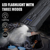 8000mah Car Jump Starter Up to 5.0L Gas or 2.8L 12V 600A Portable Battery for Emergency Power Bank Phone Charging