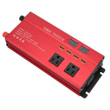 700W Power Inverter Modified Sine Wave 4 USB Ports 3 US Sockets Car Converter Dual LED Display Smart Cooling Fan for Home Auto