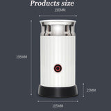 Automatic Frother, Stainless Steel, Milk Steamer, Electric Cap puccinator, Hot and Cold Coffee