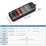 BSIDE A1 Mini Multimeter LCD Digital Tester Detector 2000 Counts DC/AC Voltage Frequency Resistance NCV Continuity Live