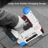 21V Electric Nailer Rechargeable Nail Shooter Furniture Staple Gun DIY Woodworking Household Decoration Tool