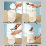 1pc Shaved Ice Machine Snow Cone Machine - Portable Ice Crusher And Shaved Ice Machine With Free Ice Cube Trays - BPA Free