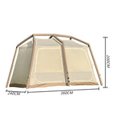 Iatable Sky Curtain 200D/420D Oxford Cloth Easy Setup Waterproof Windproof Outdoor Camping Tent with Canopy