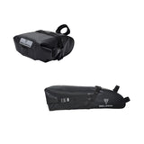Bike Bicycle Saddle Riding Equipment Tool Bag Waterproof under Rolled up Closure Black Cycg Seat Pouch