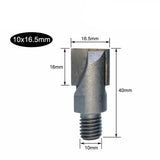 1PC 10MM Shank Milling Cutter Wood Carving Cleaning Router Bit Threaded Spiral Bottom Knife(16mm)