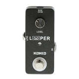 Kokko Flp-2D Electric Guitar Pedal Loop Pedal Electric Pedals Compressor Footswitch 5 Minutes Recording Unlimited Overdubs