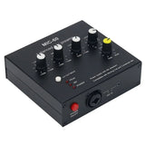 MIC-60 3-Band Equalizer Balanced Mic Preamp Microphone Preamplifier With DC And Cable