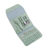 Tool Set Decorative Foot Clipper Dead Skin Scissors Nail Art Tools Stainless Steel Portable 16pcs