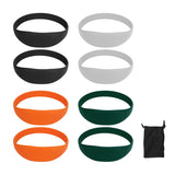 2pcs Brace Silicone One Size Symmetric Design Adjustable Knee Support Strap Pain Relief for Home Gym Office