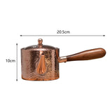 400ml Thickened Copper Kettle/Milk Jug Maker - With Filter, For Picnic, Camping & More