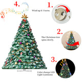1pc Winter Christmas Tree Decoration Music Box