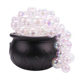 Halloween Light-up Bubble Cauldron with 40 Led Balls DIY Realistics Witches Bowl Kettles Holiday For Home Party Decor