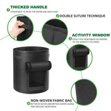 Flap,4Pcs Plant Grow Bags Nonwoven With Sturdy Handle,Garden Pots Vegetable Potato Bag