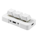 3-key One Handed nical ro Progammable USB+2.4G Wireless+BT 3 Mode Backlit Keyboard for PC Gaming Office Work