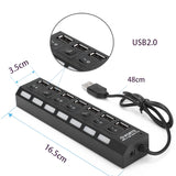 Micro 3.0 4 7 Port Super High Speed Use Power Adapter Hub for Laptop PC Computer(Hab USB Mikro 2.0 / 3.0)USB 集线器
