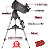 Celestron NexStar 6 SLT High Quality 150mm Schmidt-Cassegrain Fully Computerised GoTo Telescope For Terrestrial And Celestial