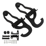 68196982AA Steel High Strength Black Powder Coating Front Tow Hooks Kit with Bezel Bracket for Vehicles