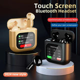 New K1 Bluetooth TWS Earbuds 8G Memory LED Full Colour Touch Screen Wireless Earphone ENC Noise Cancelg Strong Bass Headset