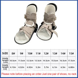 1Pair Medical Orthopedic Leather Dennis Brown Spt Shoes Corrective Deformed Foot for Children-No Shoe Rack