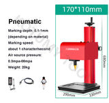 Signage Nameplate Marking 170x110 250x150 300x200mm Pneumatic Electricity Desktop Engraving hine for Metal Part